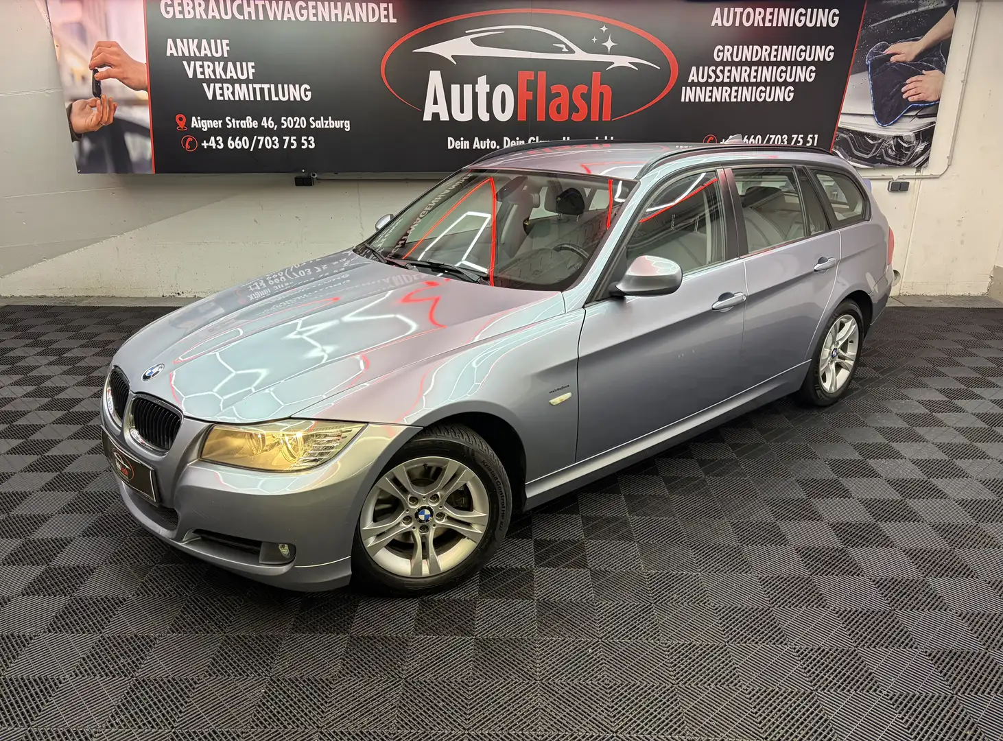 BMW 318 318d Pickerl 05.2026 + 4 Monate Blau - 1