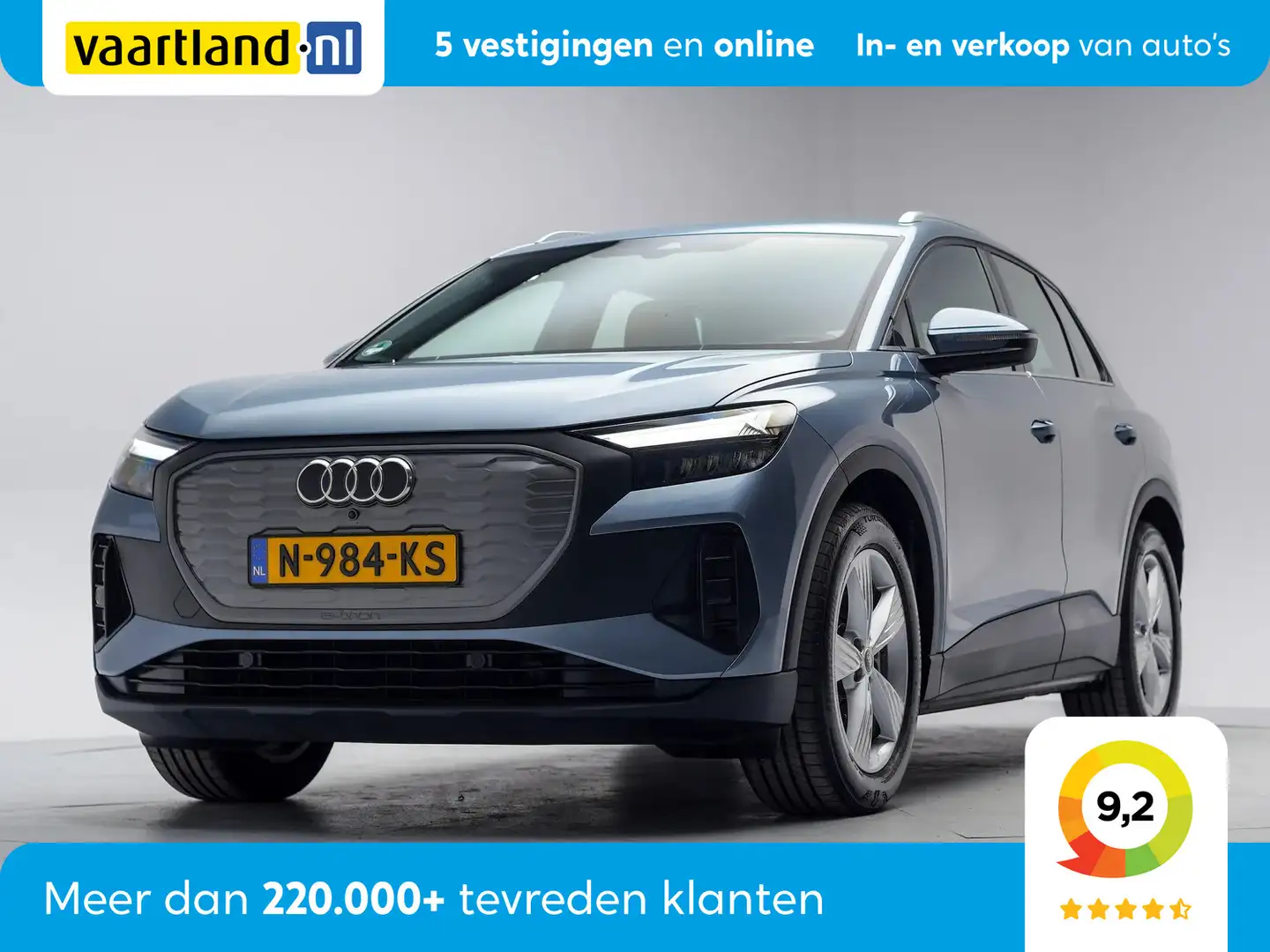 Audi Q4 e-tron 40 Launch Edition 3-Fase [ LED Virtual Stoelverwar Blauw - 1
