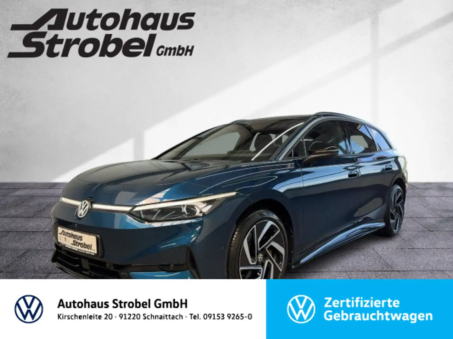 Volkswagen ID.7 Tourer Pro S 210kW ACC DCC HUD AHK IQ.LIGHT Blau - 1