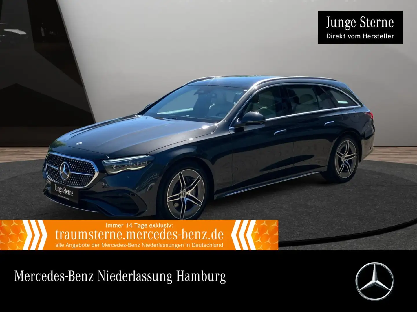 Mercedes-Benz E 300 e T AMG 360° Pano Distr. Spurhalt-Ass Memory Grau - 1