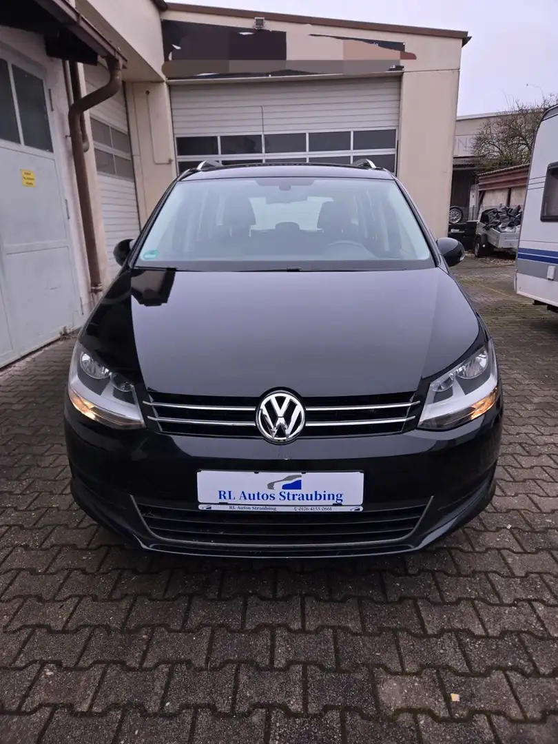 Volkswagen Sharan Comfortline BMT*1. Hand *8Fach bereift * Schwarz - 2
