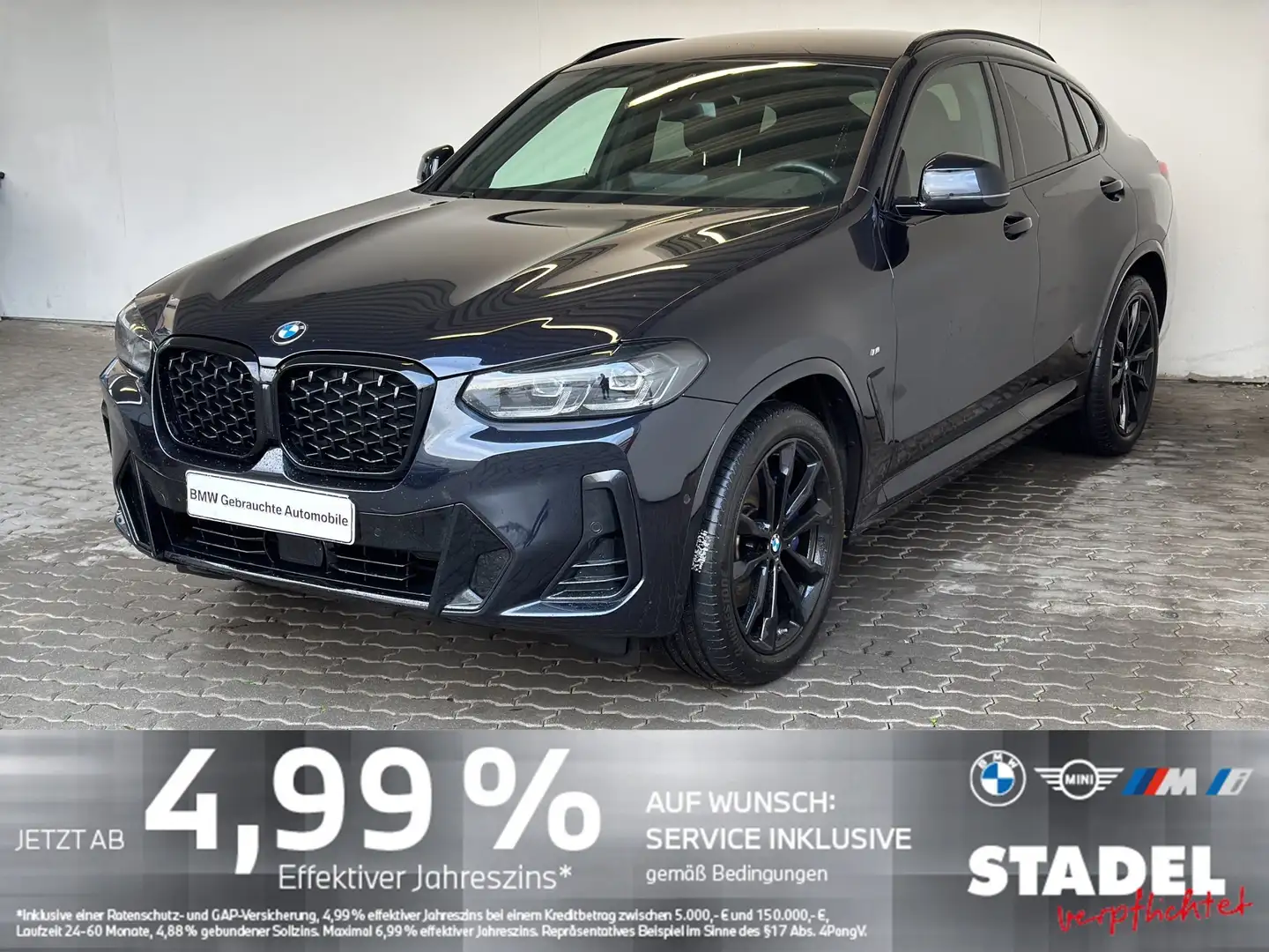 BMW X4 xDrive30d M Sport Navi.LED.Standhz.ACC.AHK.RK Schwarz - 1