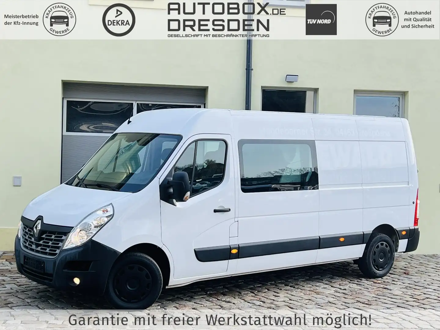 Renault Master L3H2 7S-Mixto/Doka +AHK+BT+KLIMA+NAVI+ Weiß - 1