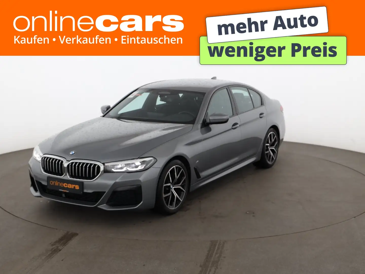 BMW 520 d Limousine M-Sport Aut LED STANDHZG AHK RADAR Grau - 1