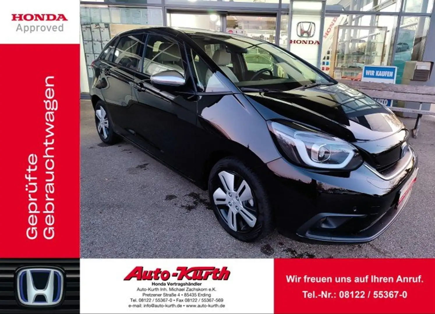 Honda Jazz Jazz Hybrid 1.5 i-MMD e-CVT Executive-Navi-1.Hand Schwarz - 1