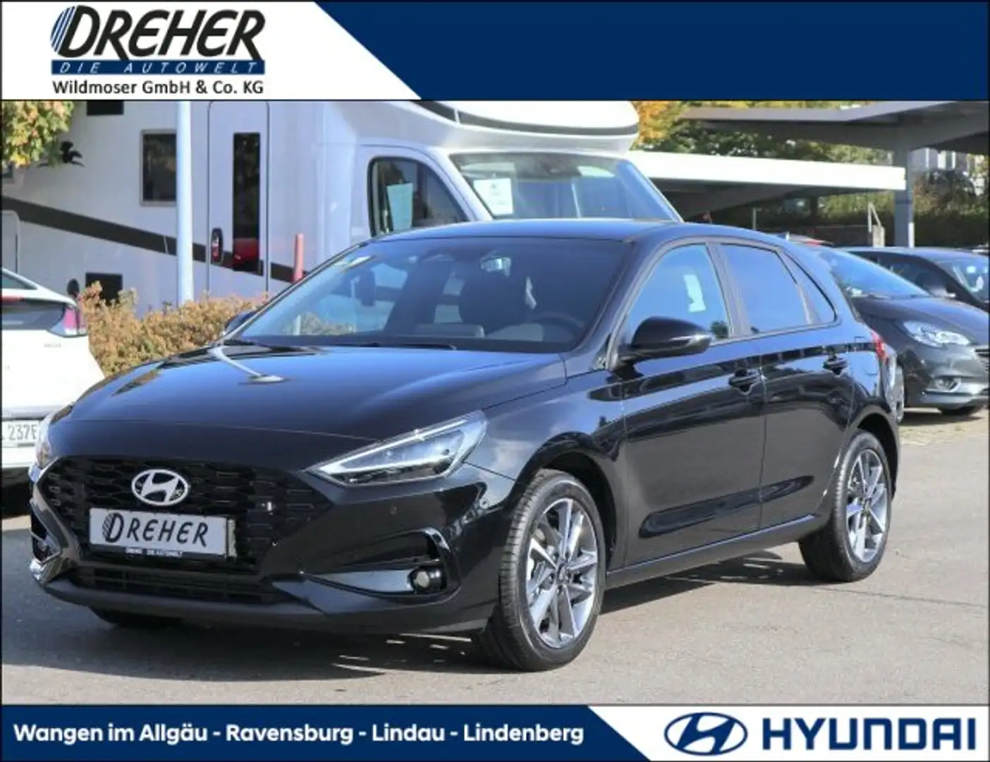 Hyundai i30 i30 1.0 T-GDI Advantage Navi/Klima Autom./LED/eFH. Schwarz - 1