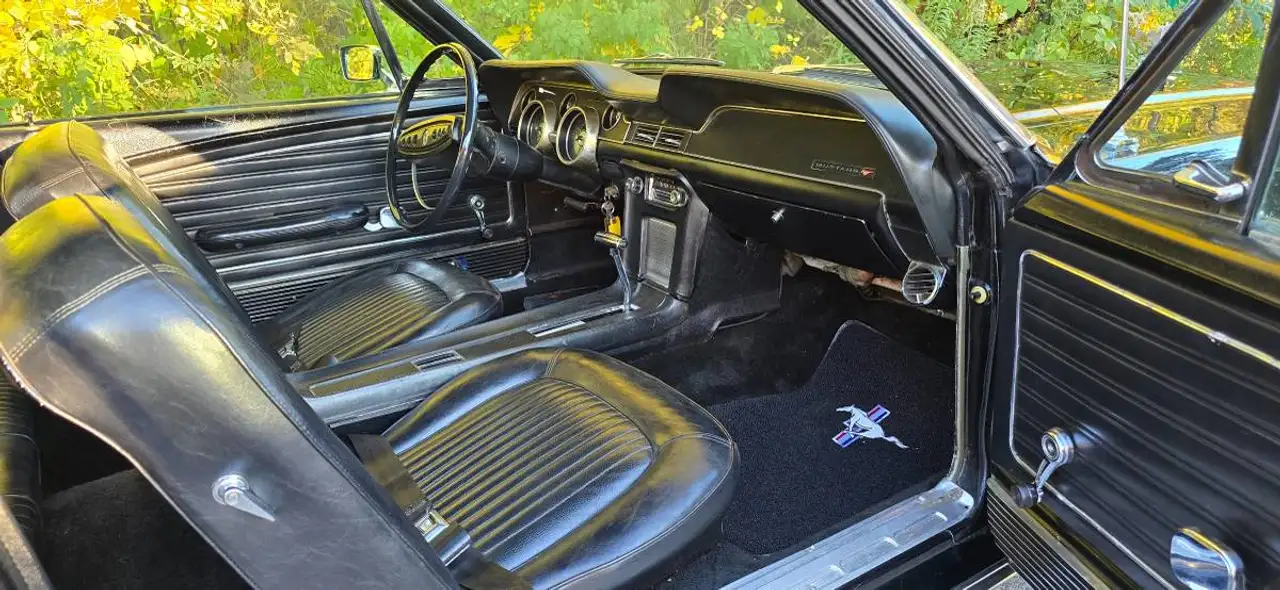 Ford Mustang Cabrio, 289ci V8, Triple-Black, 33 Jahre in einer Hand, Gelegenheit!, foto 12