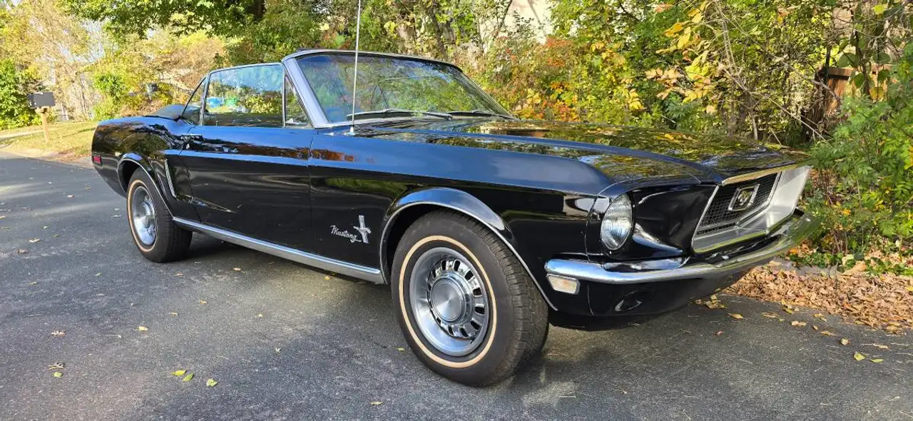 Ford Mustang Cabrio, 289ci V8, Triple-Black, 33 Jahre in einer Hand, Gelegenheit!, foto 5