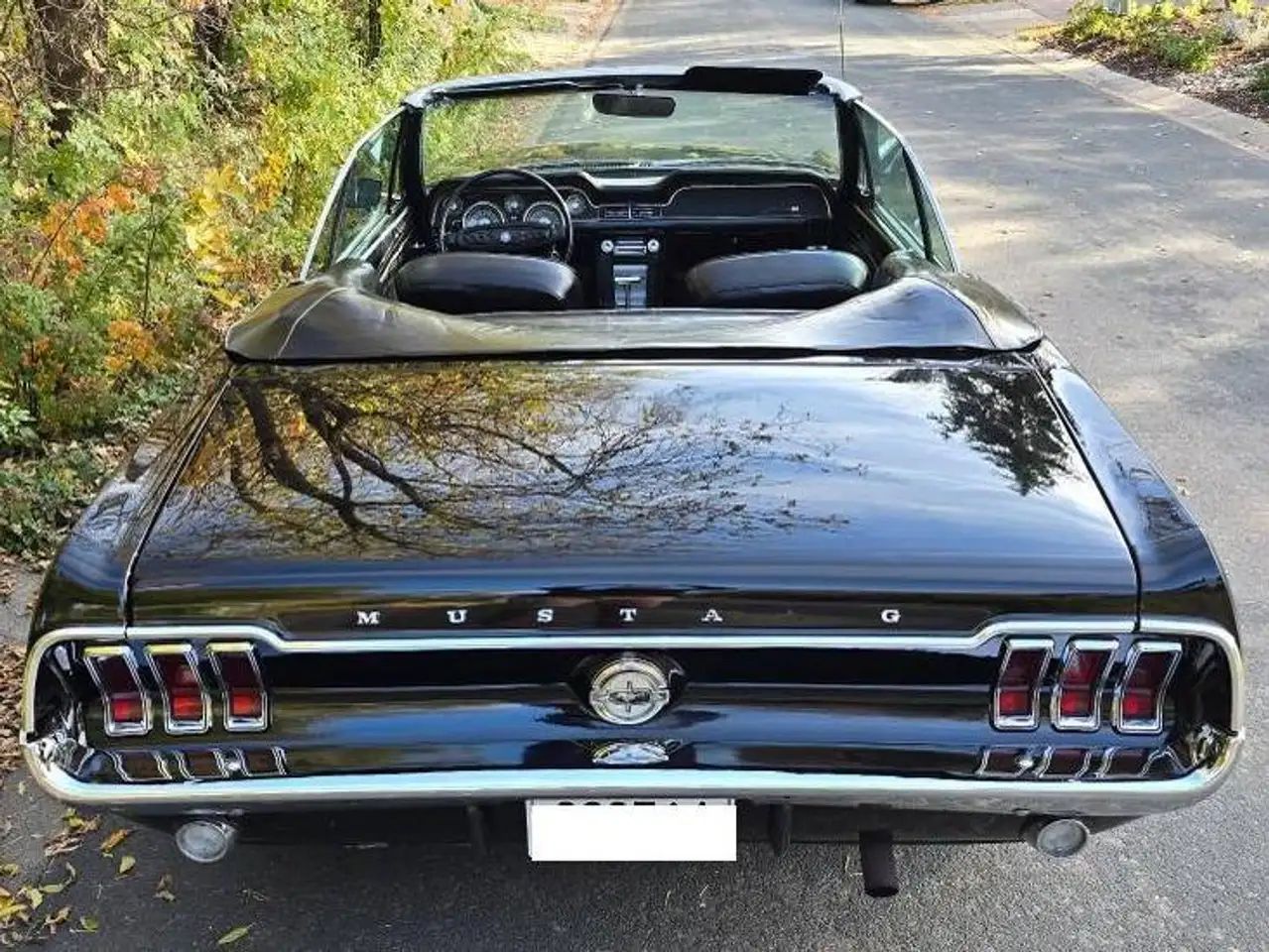 Ford Mustang Cabrio, 289ci V8, Triple-Black, 33 Jahre in einer Hand, Gelegenheit!, foto 4