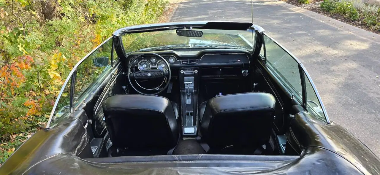Ford Mustang Cabrio, 289ci V8, Triple-Black, 33 Jahre in einer Hand, Gelegenheit!, foto 10