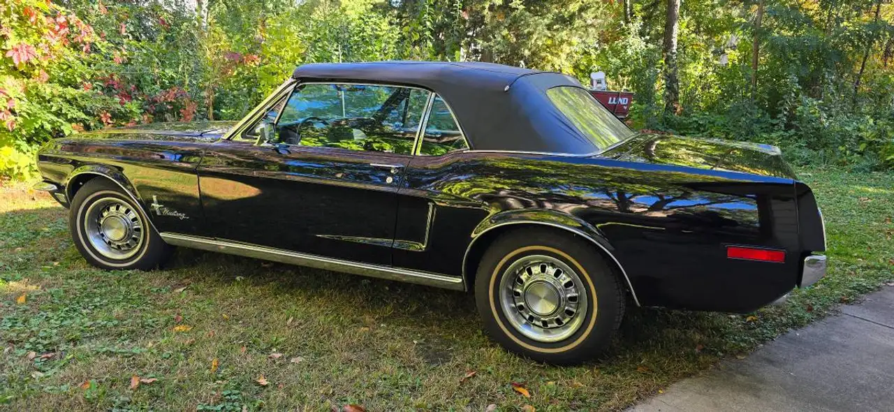 Ford Mustang Cabrio, 289ci V8, Triple-Black, 33 Jahre in einer Hand, Gelegenheit!, foto 8
