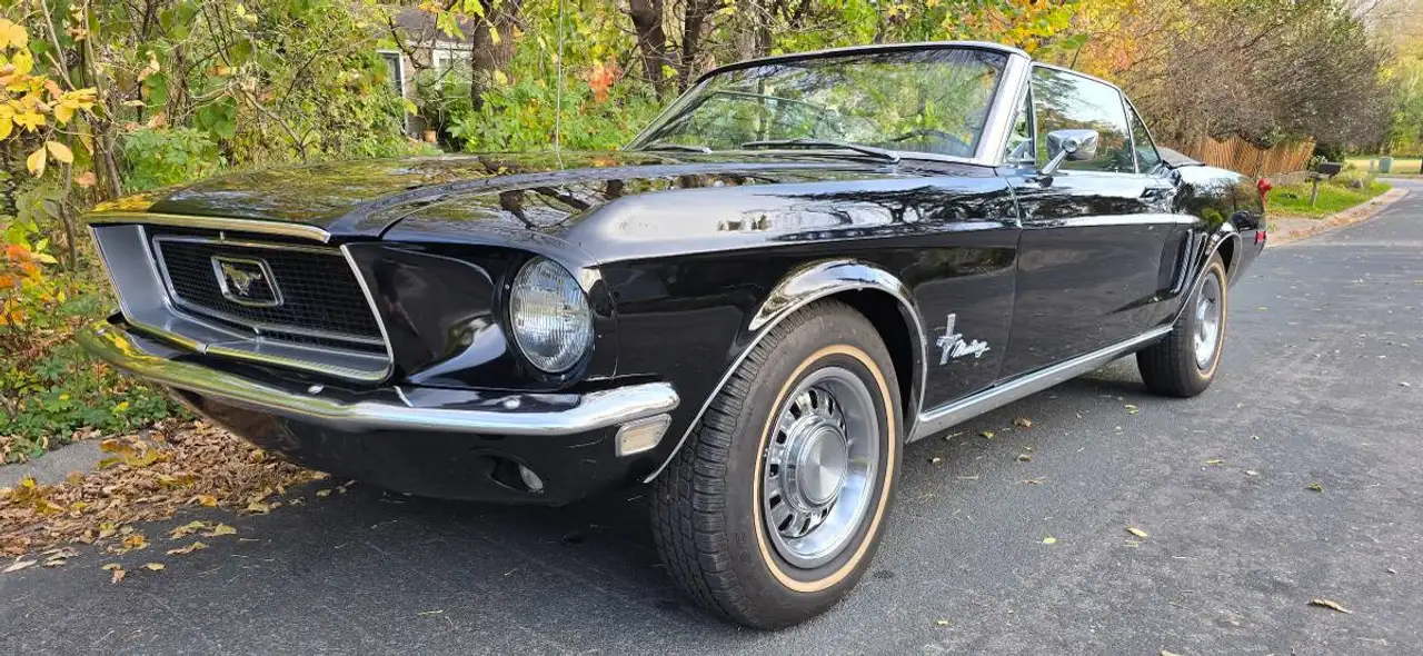Ford Mustang Cabrio, 289ci V8, Triple-Black, 33 Jahre in einer Hand, Gelegenheit!, foto 2