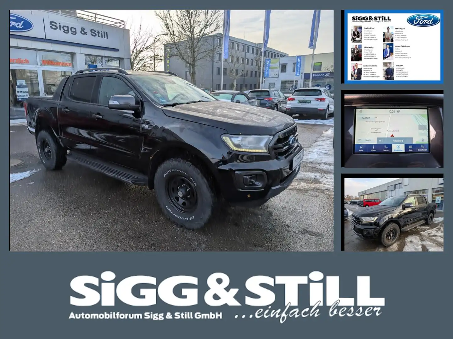 Ford Ranger 3.2 Wildtrak DOKA AHK*NAV*CAM*SHZ*PCD*KLIMAAUT Noir - 1