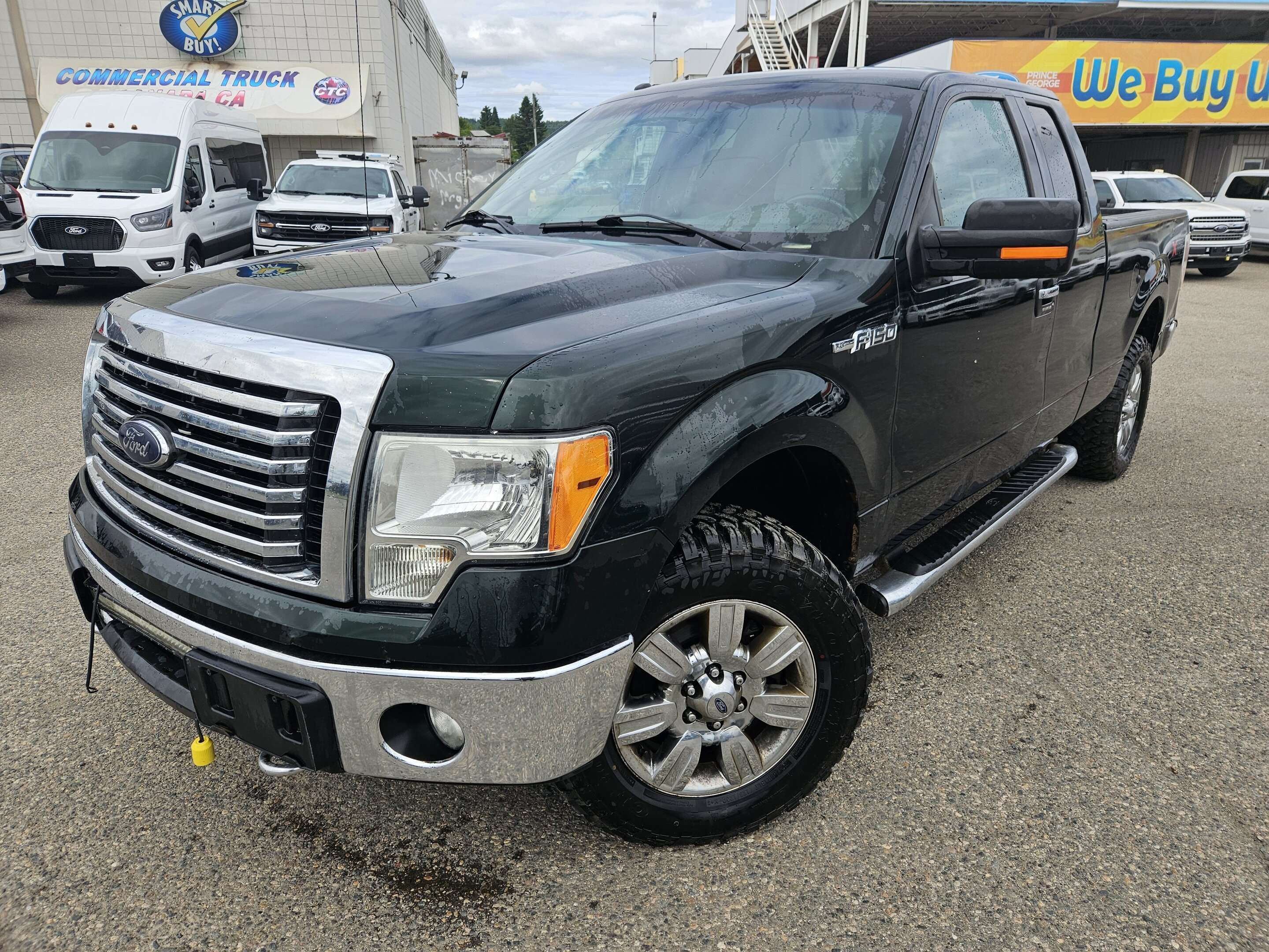 Green 2012 Ford F-150 Pickup Truck Four-Wheel Drive 6-Speed Automatic