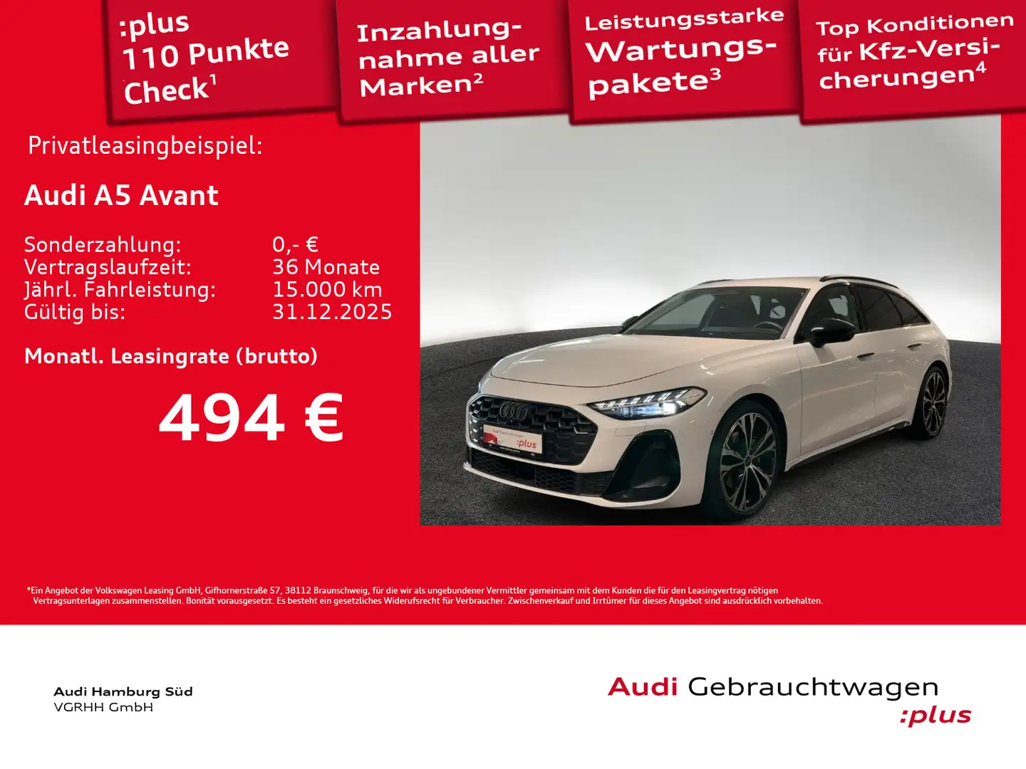 Audi A5 TFSI S tronic S LINENAVI/LM20/AHK Weiß - 1