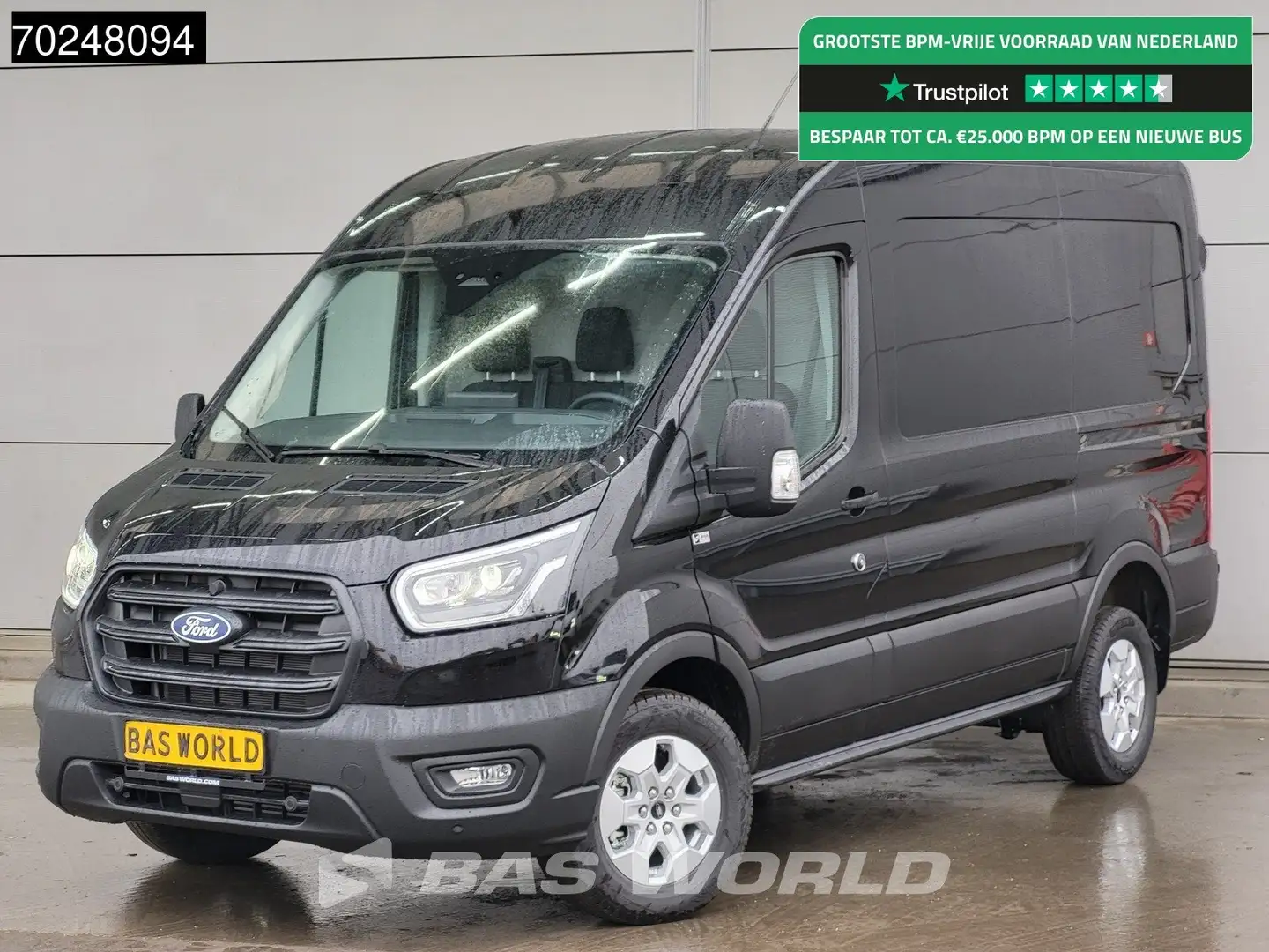 Ford Transit 165pk Nieuw Model Limited L2H2 Automaat CarPlay Xe Zwart - 1