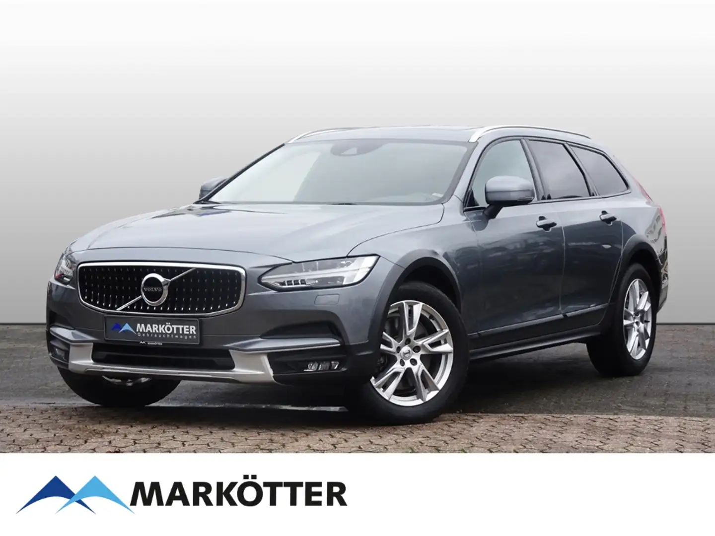 Volvo V90 Cross Country D5 AWD AHK/HUD/CAM/PANO/Keyless/Leder/19'' Gris - 1