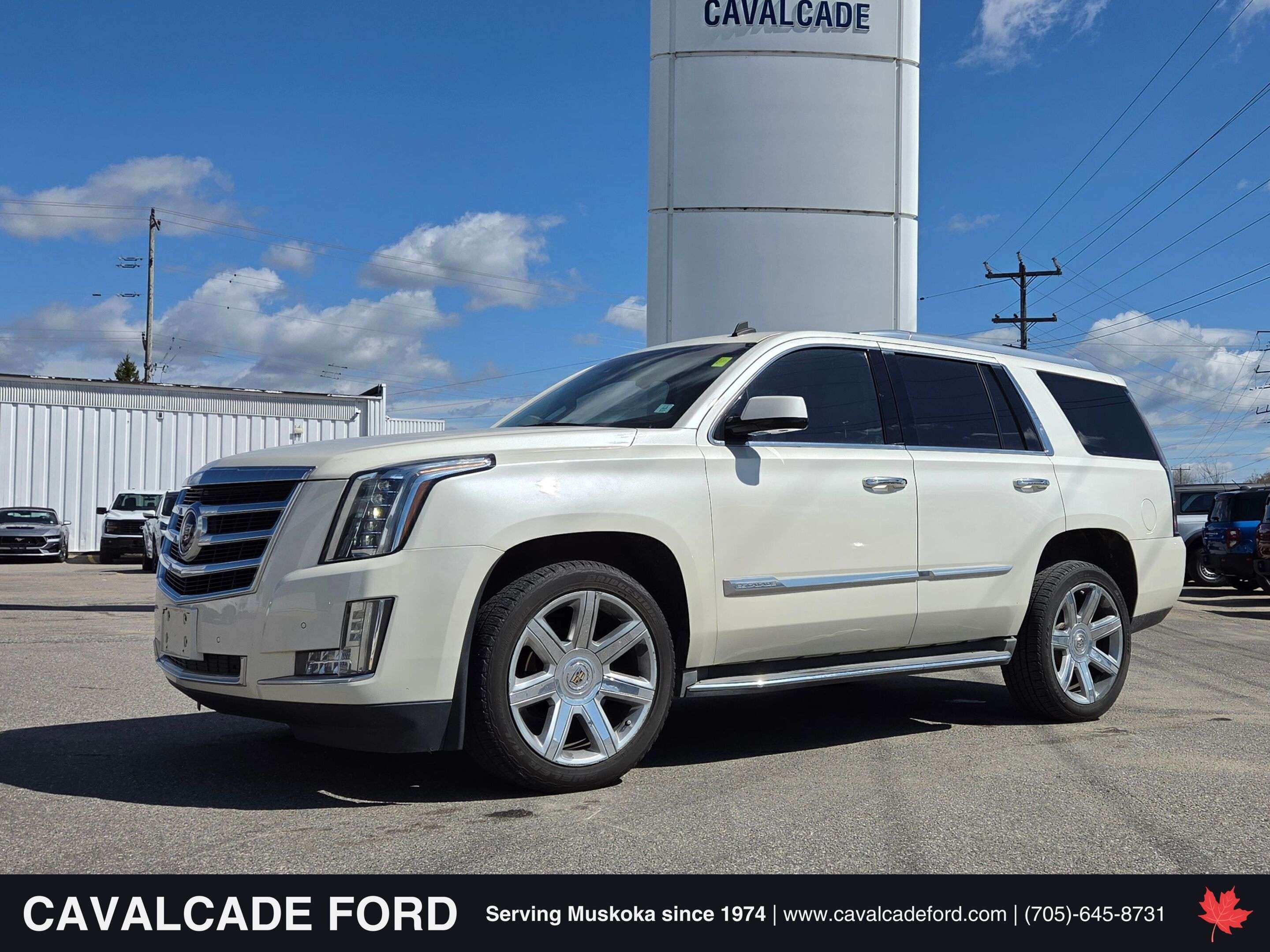White 2015 Cadillac Escalade SUV / Crossover Four-Wheel Drive Automatic
