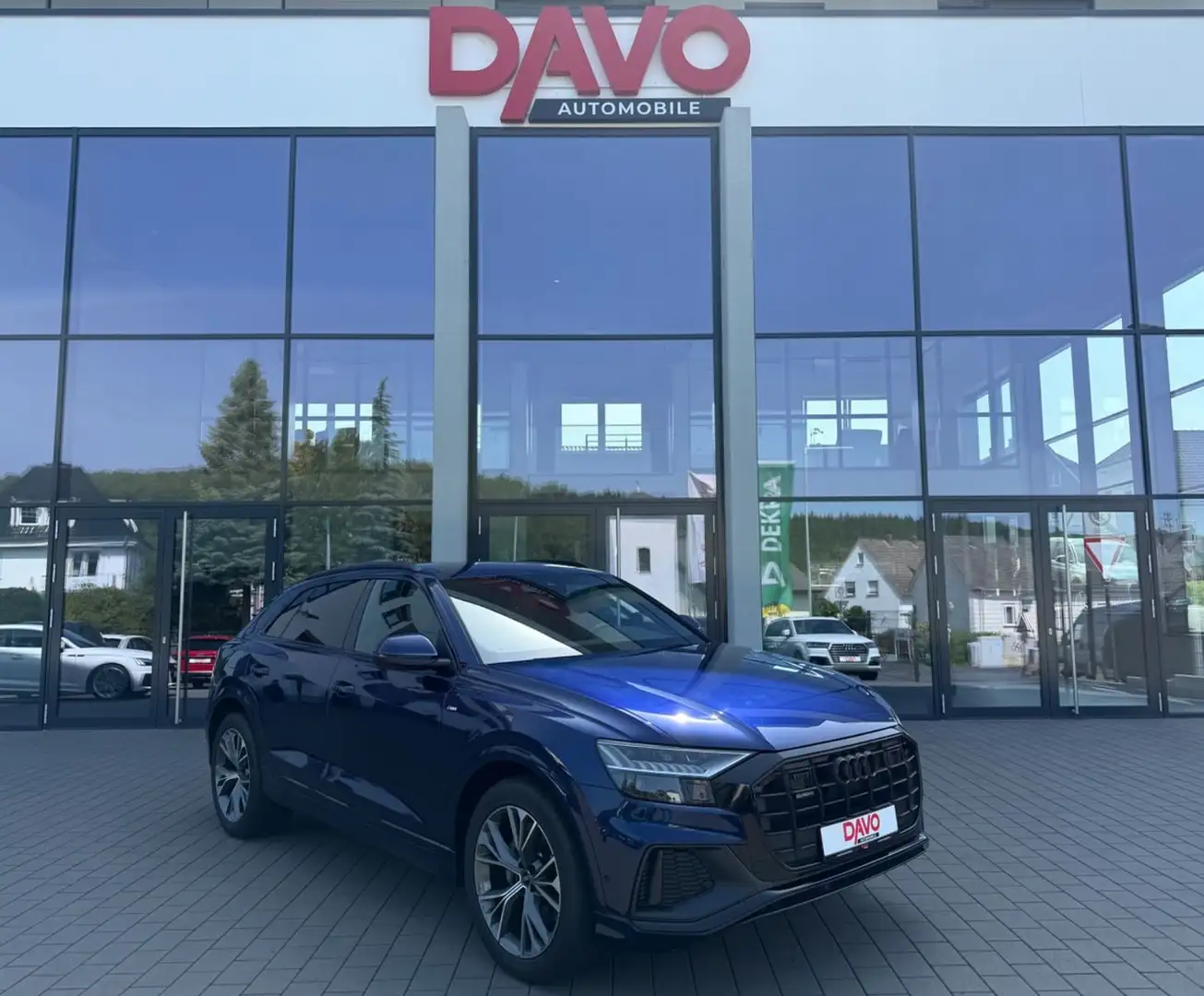 Audi Q8 50 TDI quattro 2x S line/HD Matrix/B&O/R-Kam Blau - 1