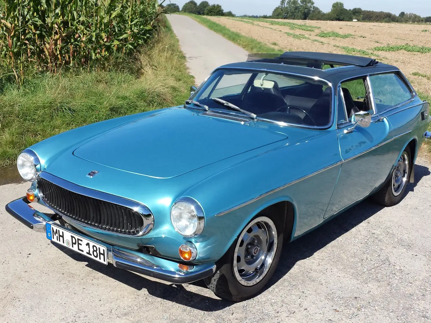 Volvo P1800 P1800 ES mit Faltverdeck und Vinyldach Azul - 2
