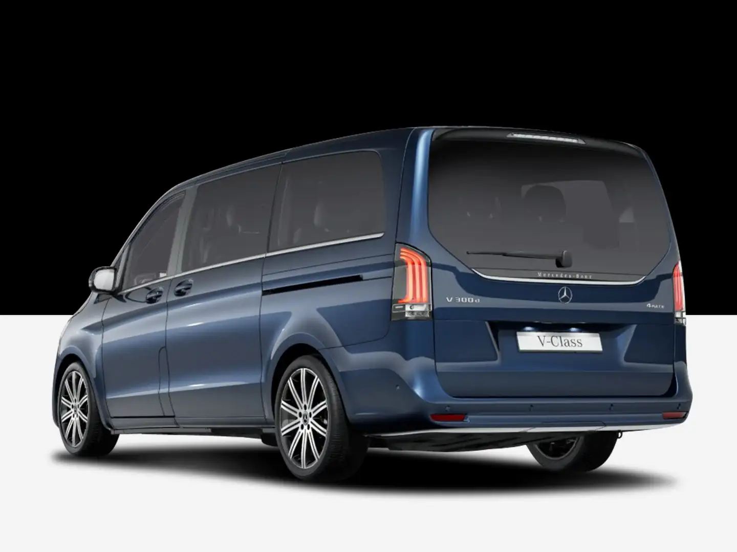 Mercedes-Benz V 300 V 300 d 4MATIC AVANTGARDE Lang  Basic/Navi/Autom. Bleu - 2