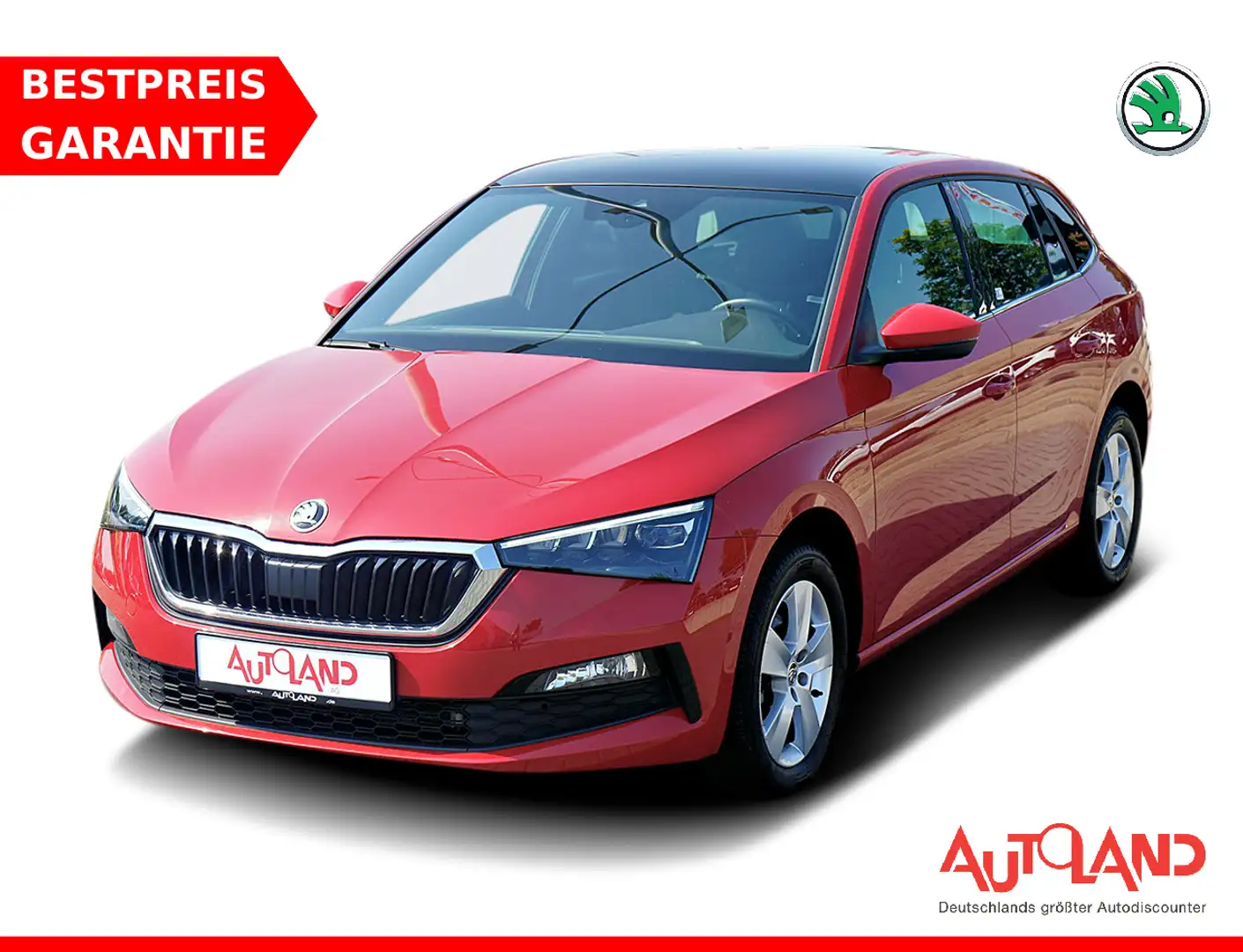 Skoda Scala 1.5 TSI DSG LED Sitzheizung Pano Tempomat Rot - 1