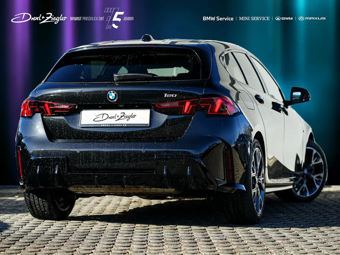 BMW 120 M Sport SHZ 2-ZonKlima Navi S-Glas ParkAss Negro - 2