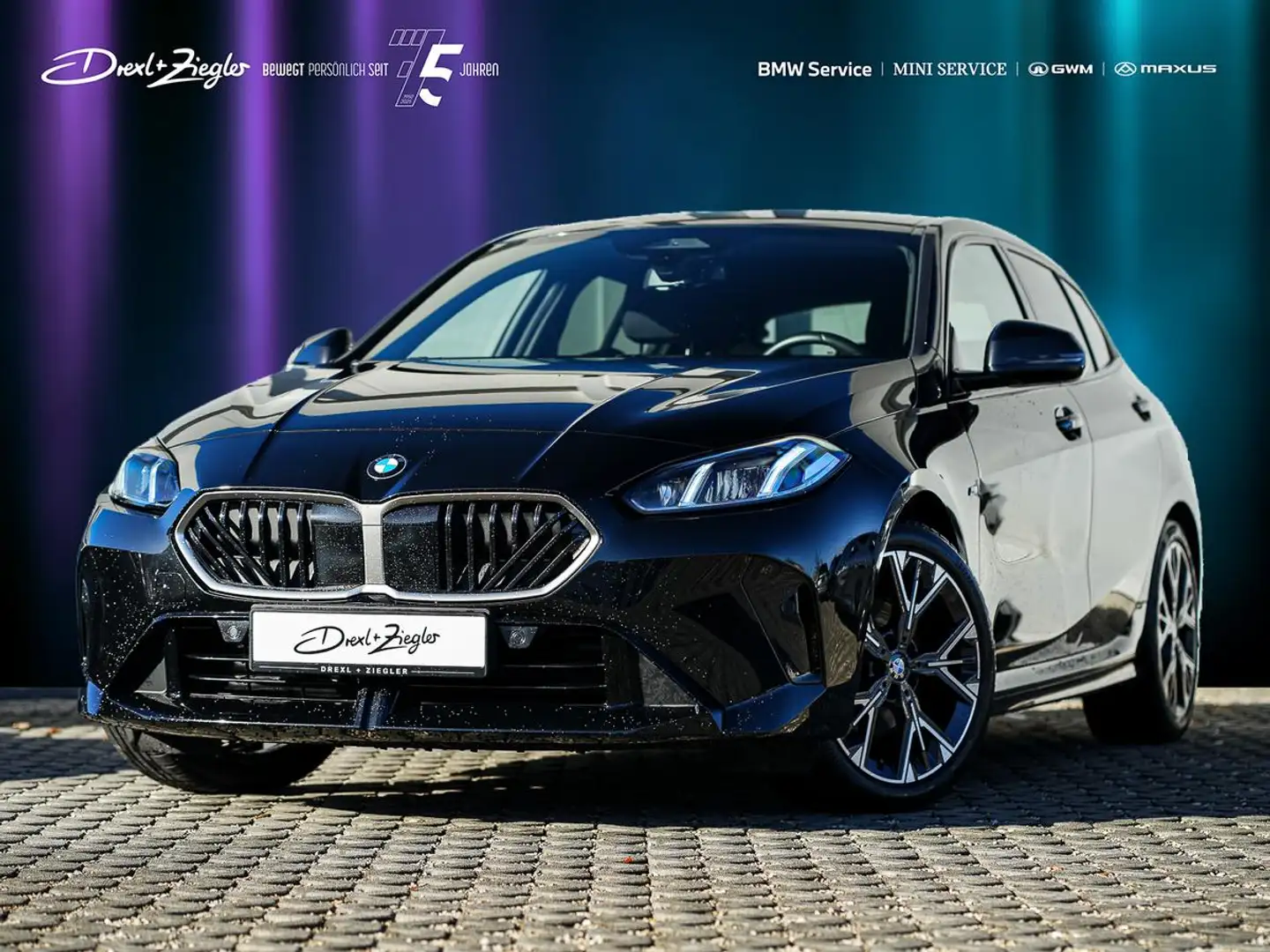 BMW 120 M Sport SHZ 2-ZonKlima Navi S-Glas ParkAss Negro - 1