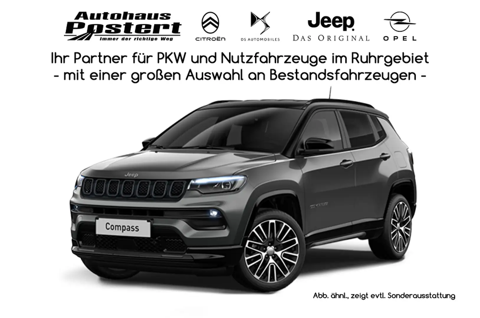 Jeep Compass 1,5l GSE T4 48V E-Hybrid 96KW *Summit* Schwarz - 2