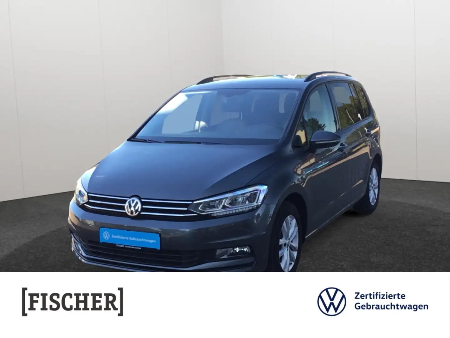 Volkswagen Touran 1.6TDI DSG Comfortline LED Navi Rear View ACC Gris - 1