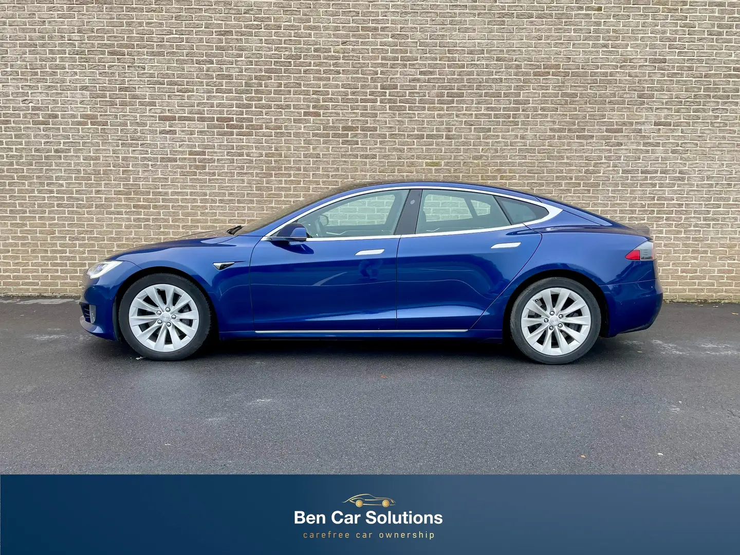 Tesla Model S 75 - 90% SoH - Panoramic roof Blauw - 2