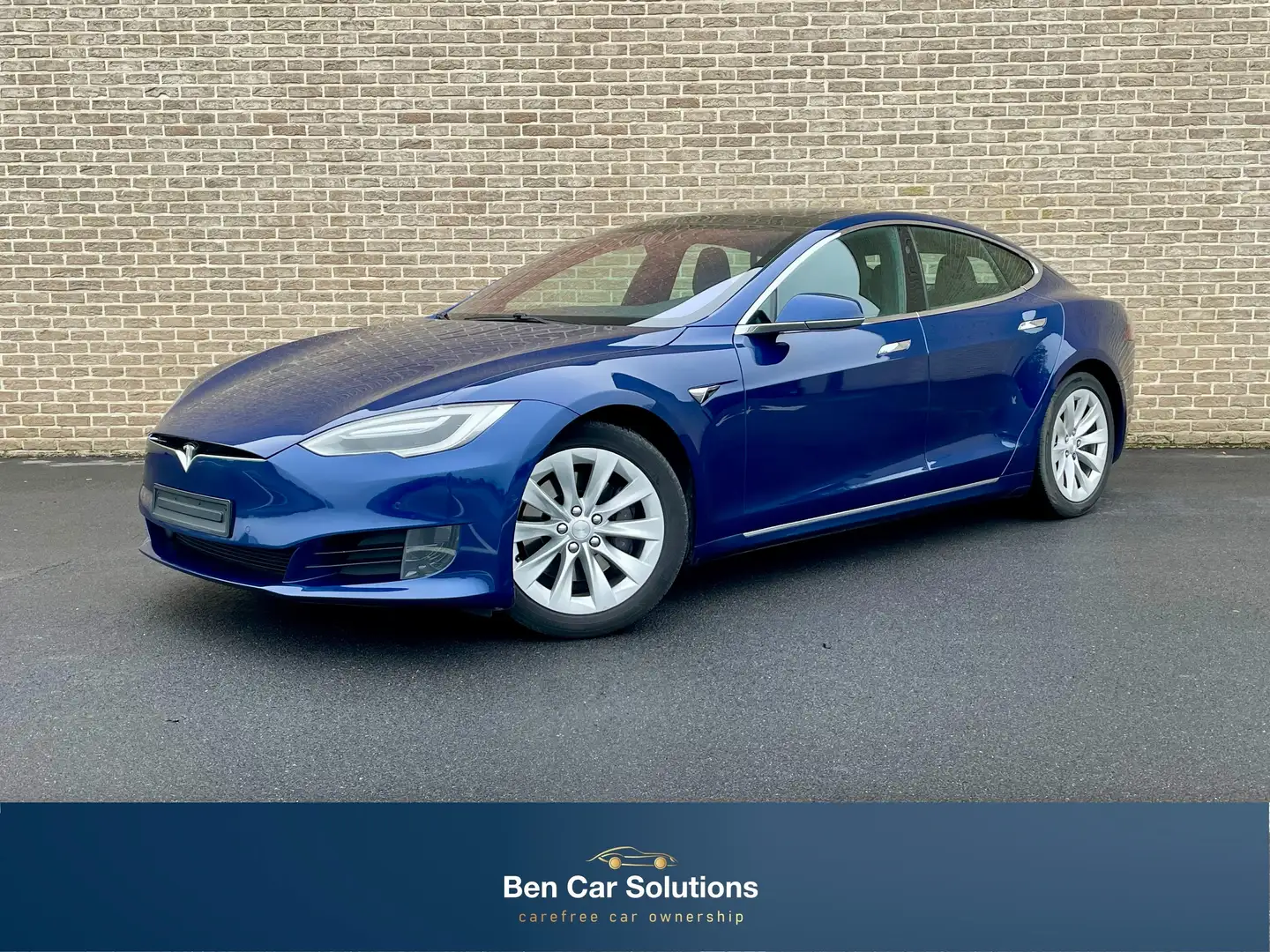Tesla Model S 75 - 90% SoH - Panoramic roof Blauw - 1