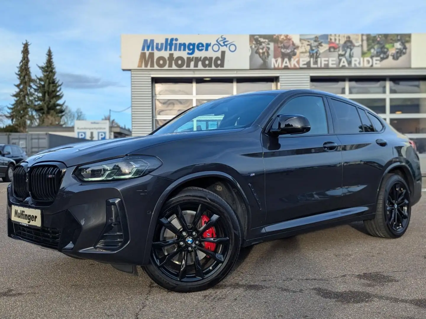 BMW X4 M 40d Leder SurView LiveProf HiFi DAB KomfZug Grau - 2