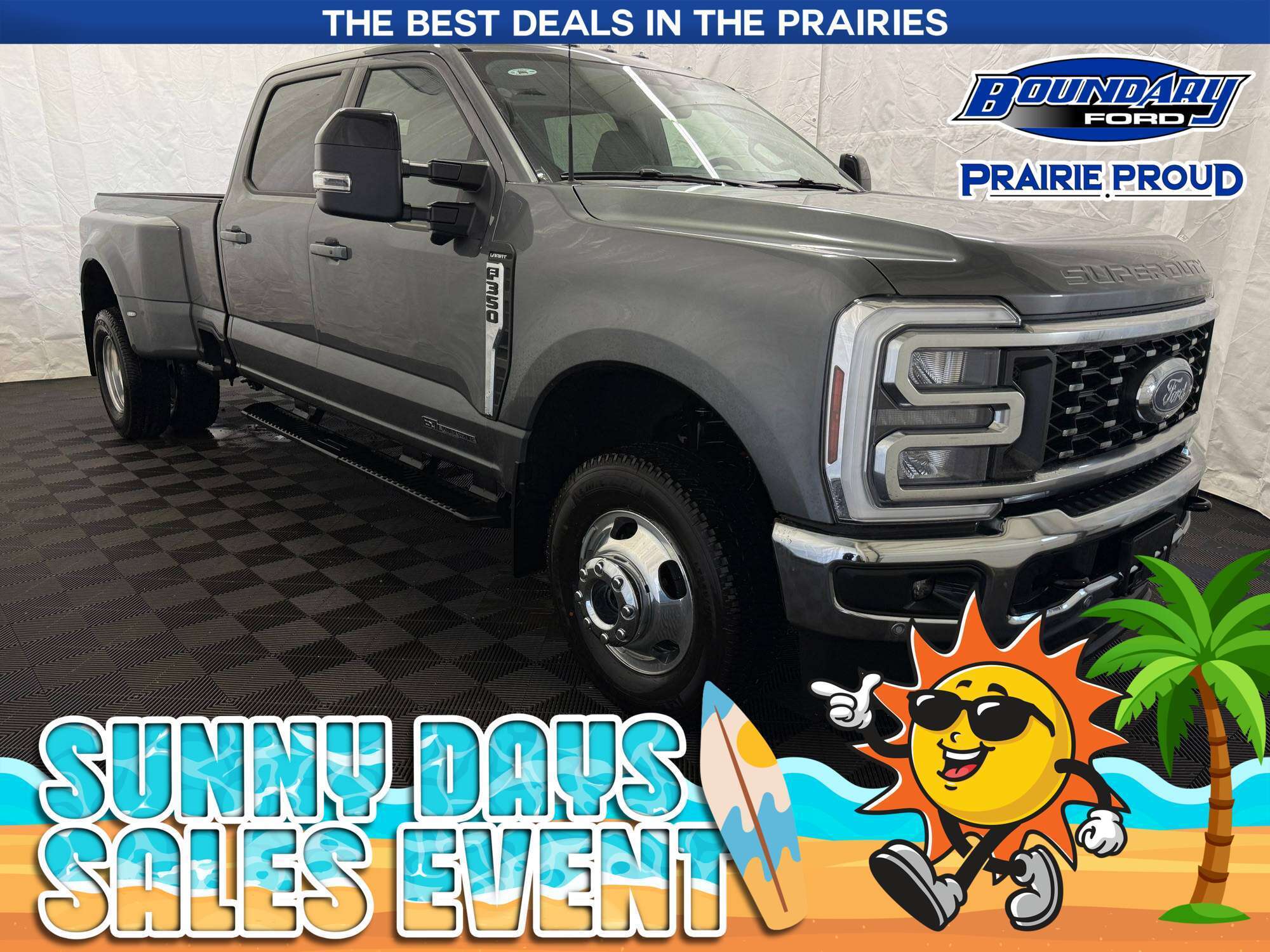 Gray 2026 Ford F-350 Super Duty Pickup Truck Four-Wheel Drive Automatic