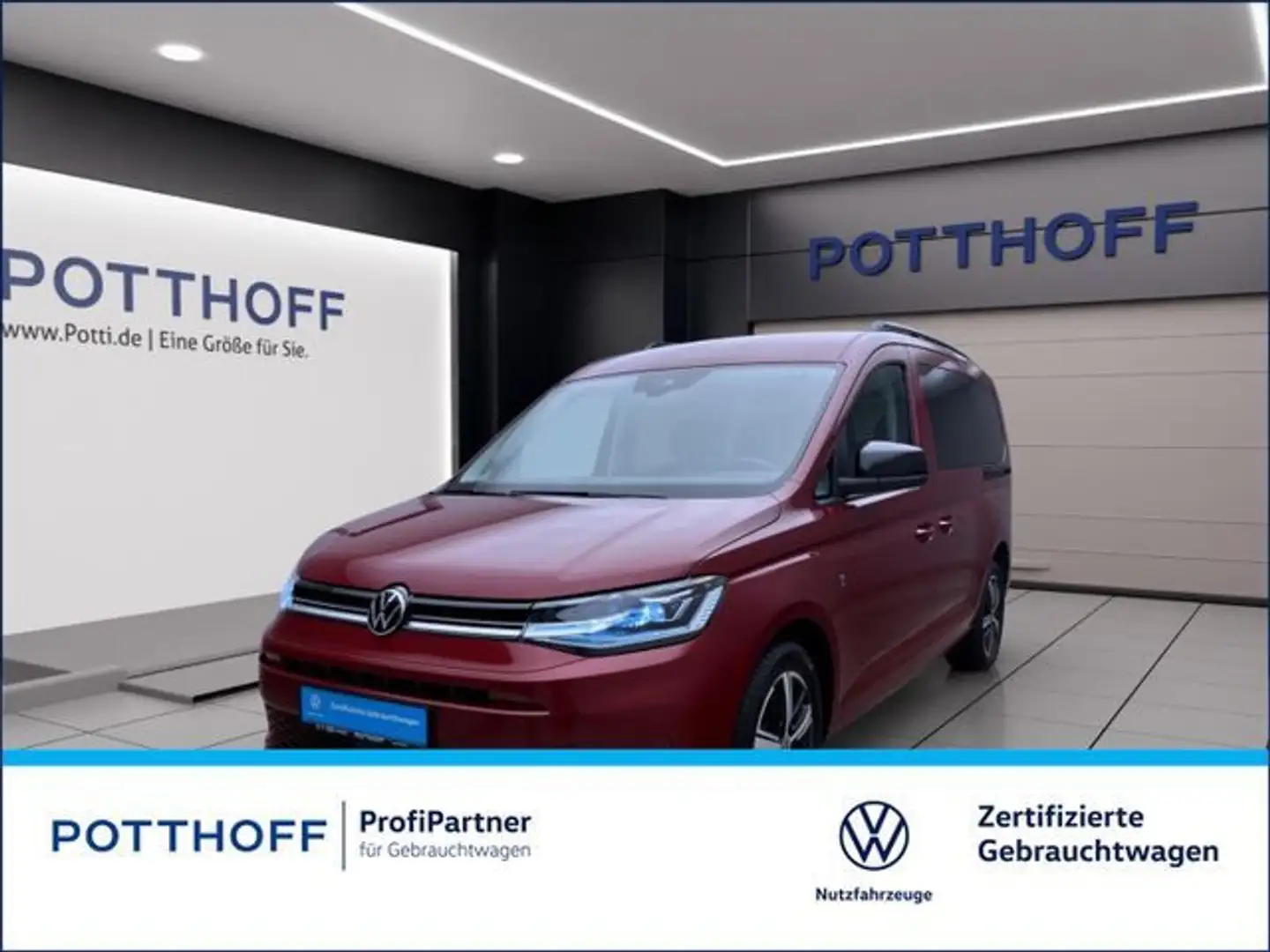 Volkswagen Caddy 1.5 TSI LIFE STANDHZG NAVI ACC LED Rot - 1