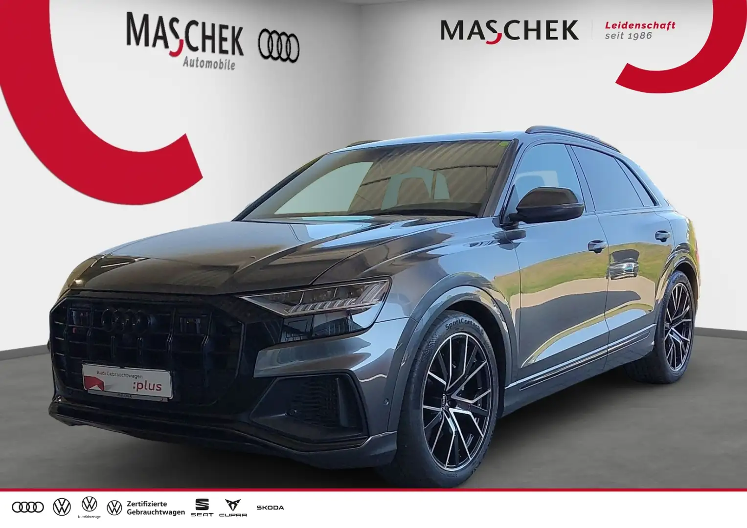 Audi SQ8 4.0 TFSI HD-Matrix OptikPkt Pano B&O Standh. ACC Grau - 1