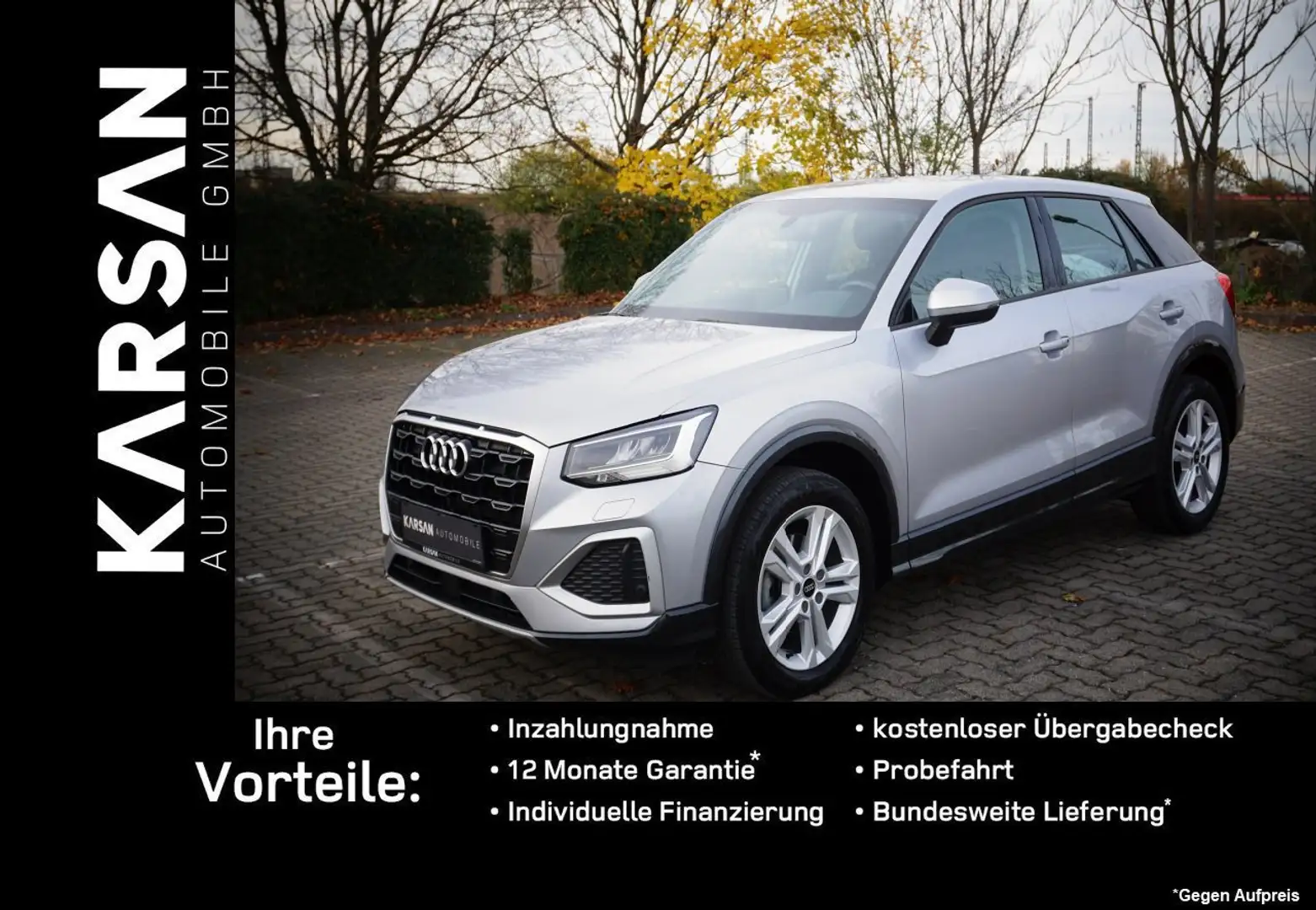 Audi Q2 35 TFSI advanced/NAVI/LED/PDC/SHZ/AUX/USB Silber - 1