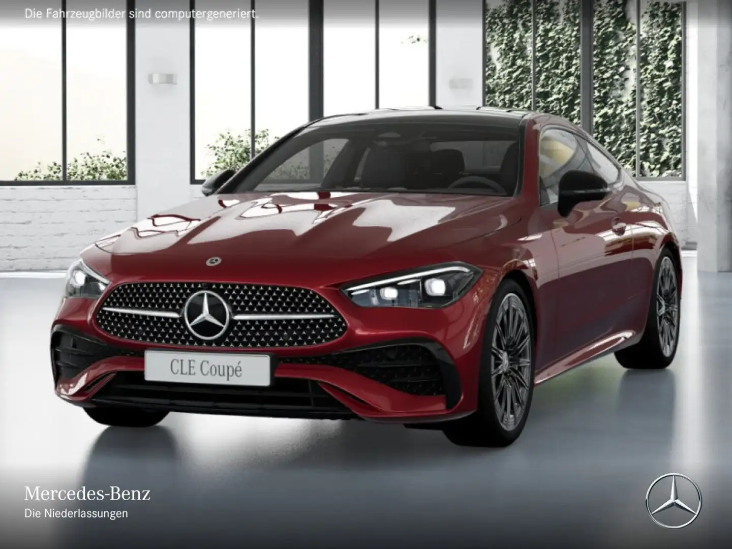 Mercedes-Benz CLE 300 4M AMG+NIGHT+PANO+360+STHZG+BURMESTER+TOTW Rot - 2