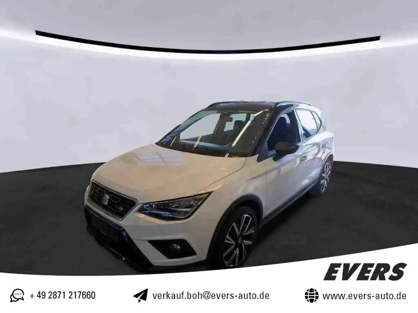 SEAT Arona 1.5 TSI DSG FR FULL LINK+SHZ+ACC+LED+NAVI Weiß - 1