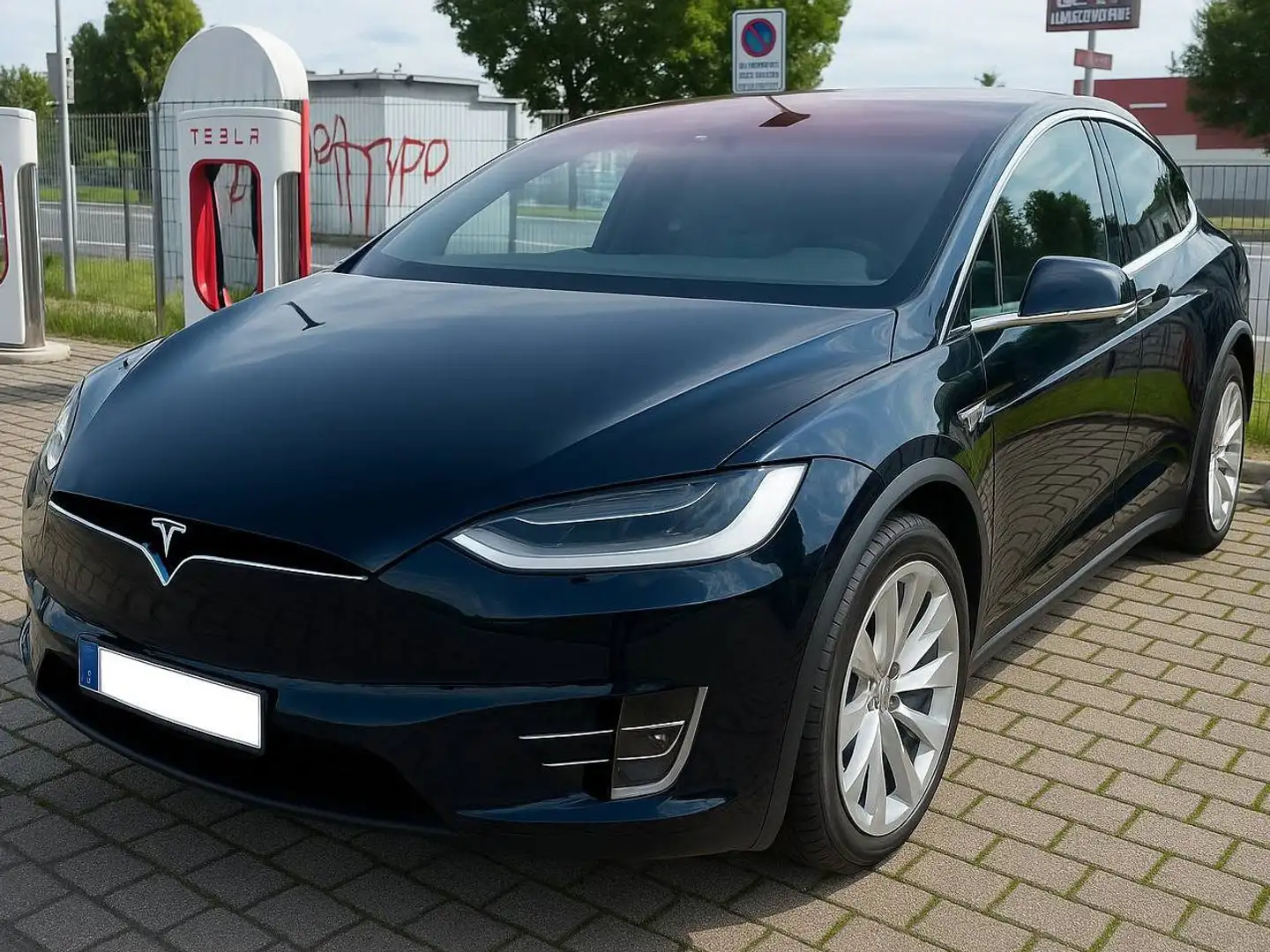 Tesla Model X Model X 90D Allradantrieb Free SUC Nero - 1