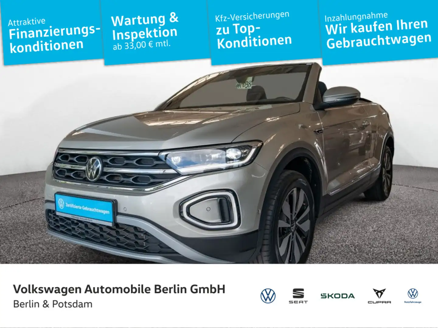 Volkswagen T-Roc 1.5 TSI DSG Move Navi Stdhz AHK Argent - 1