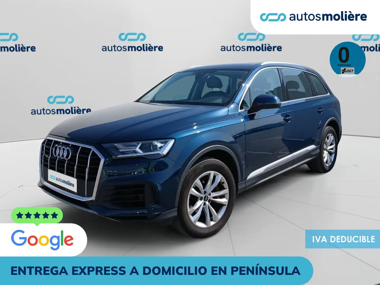 Audi Q7 55 TFSIe quattro tiptronic Blauw - 1