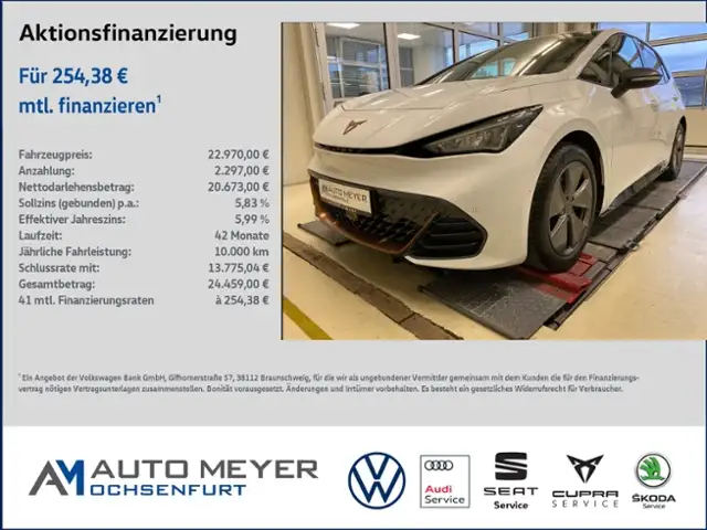 CUPRA Born 150kW Navi SHz ACC Rückffahrkamera