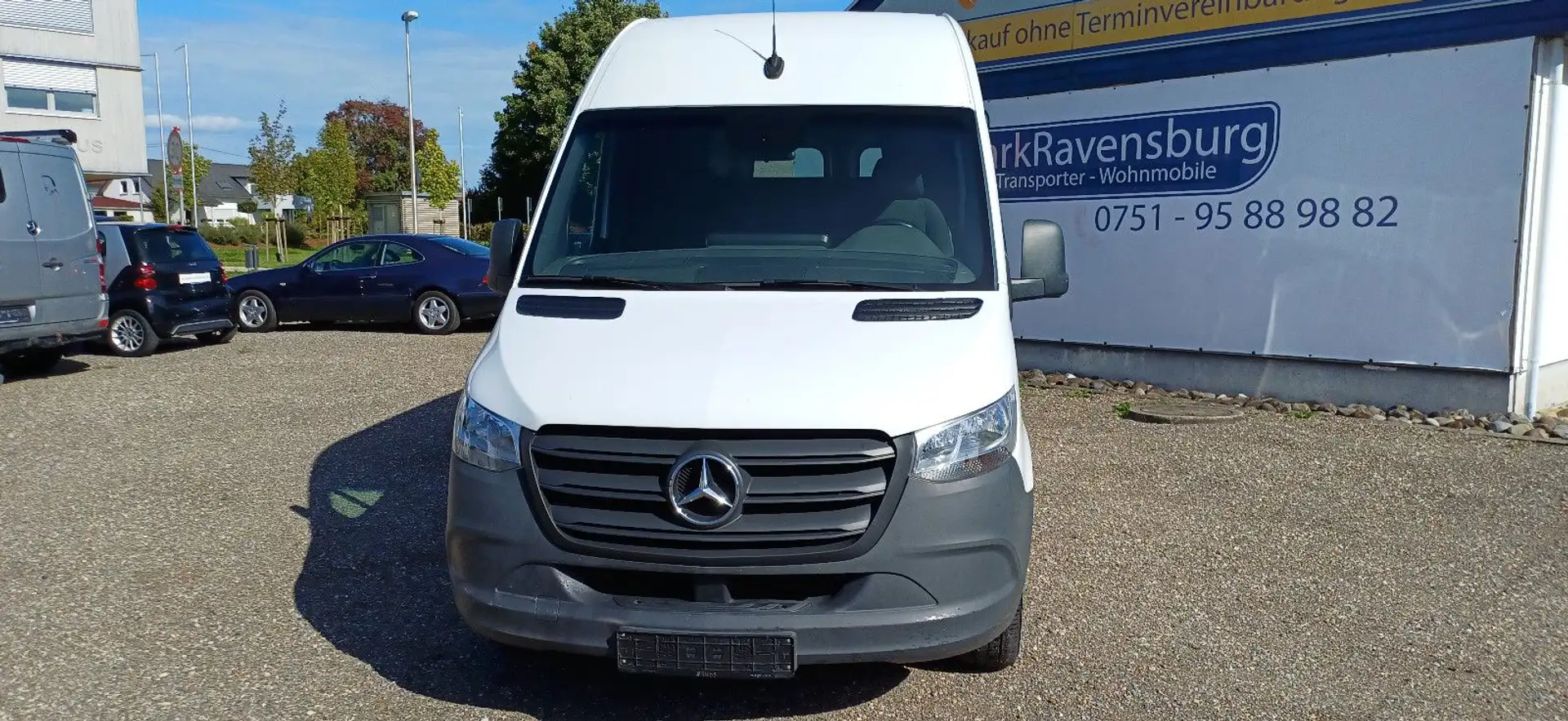 Mercedes-Benz Sprinter 319 CDI KA L2H2 Aut. Klima AHL Sthzg. Weiß - 2