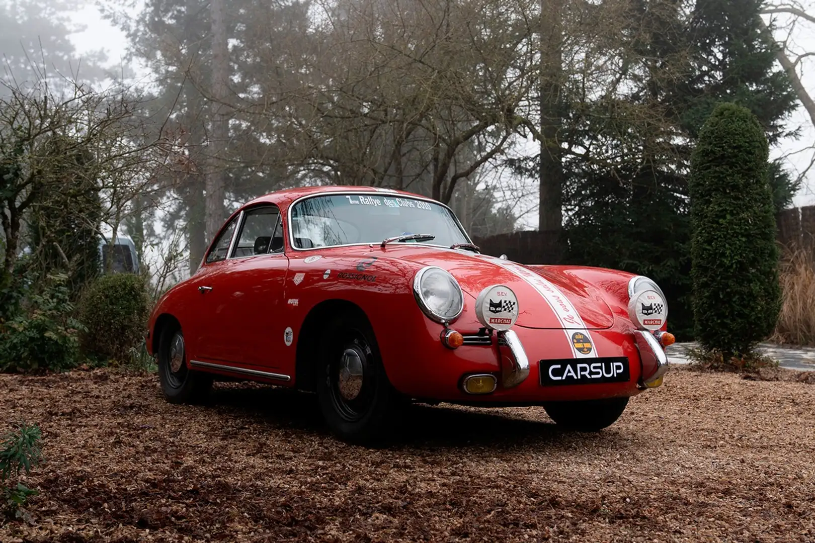 Porsche 356 C - 75 cv - 1965 - MATCHING NUMBERS Rouge - 1