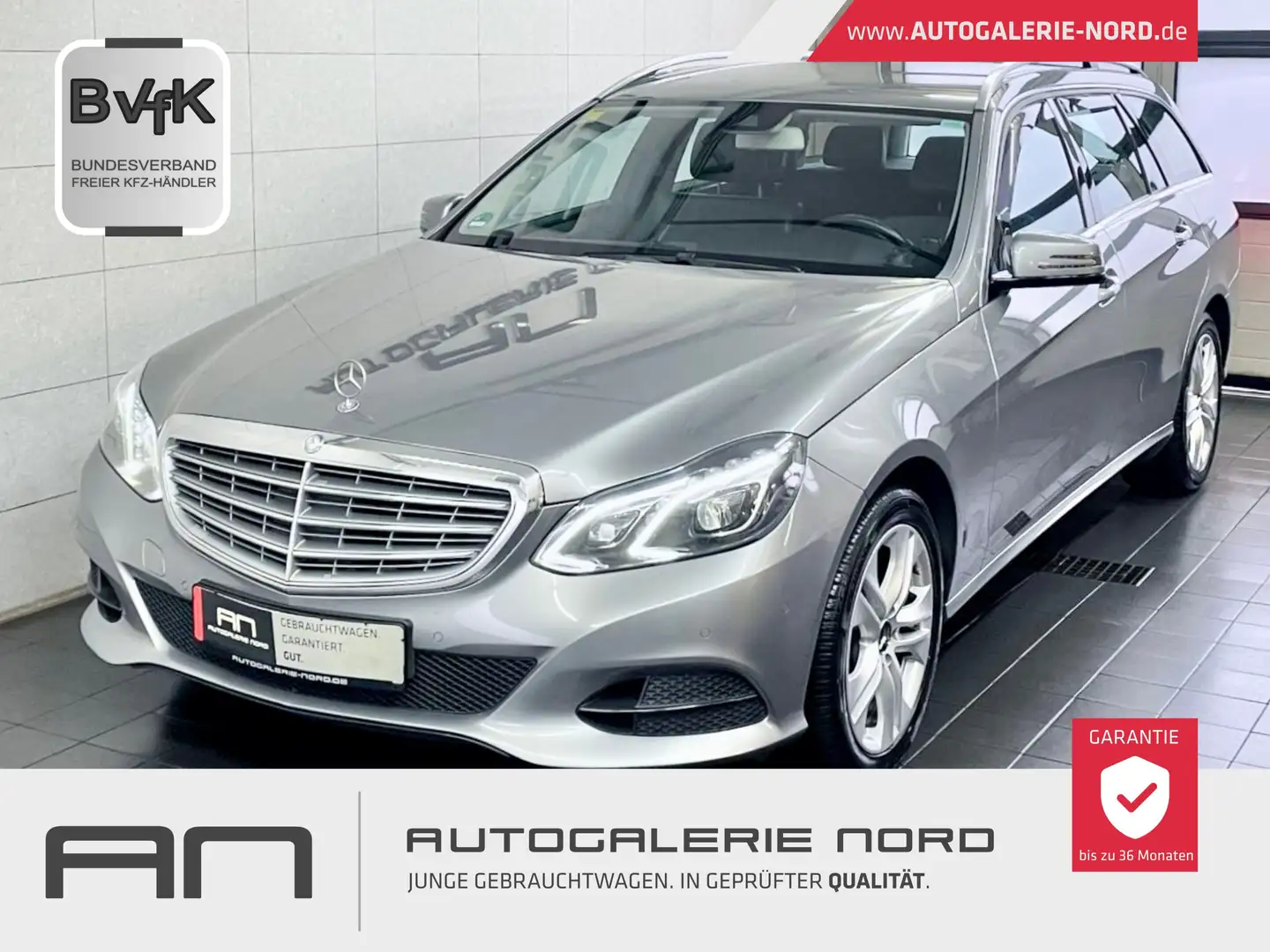 Mercedes-Benz E 250 CDI  T 2.Hand+Leder+Navi+el.AHK+LED Silber - 1