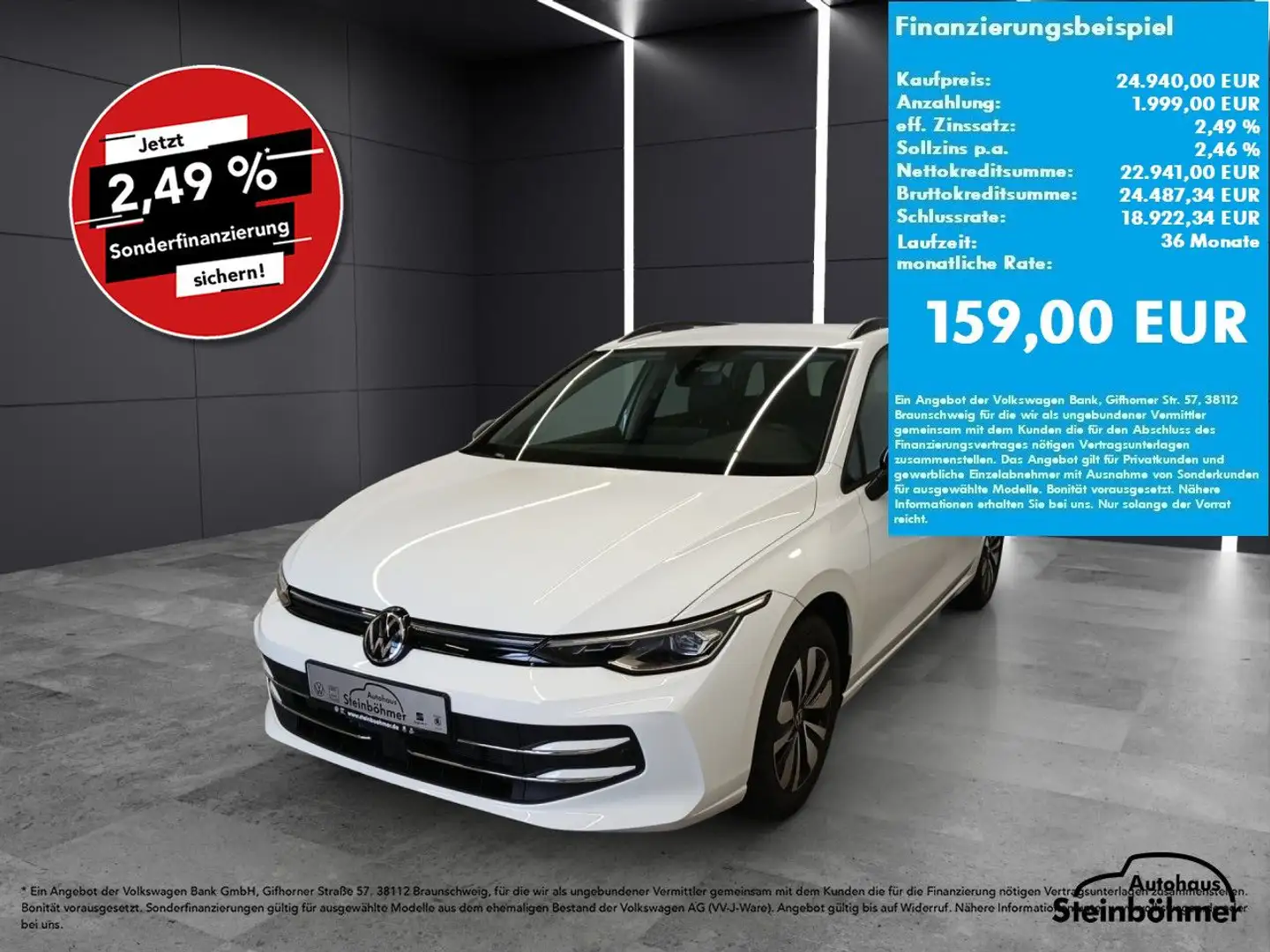 Volkswagen Golf Variant Goal 1.5TSI LEDPlus NAV AHK SHZ ACC Bianco - 1