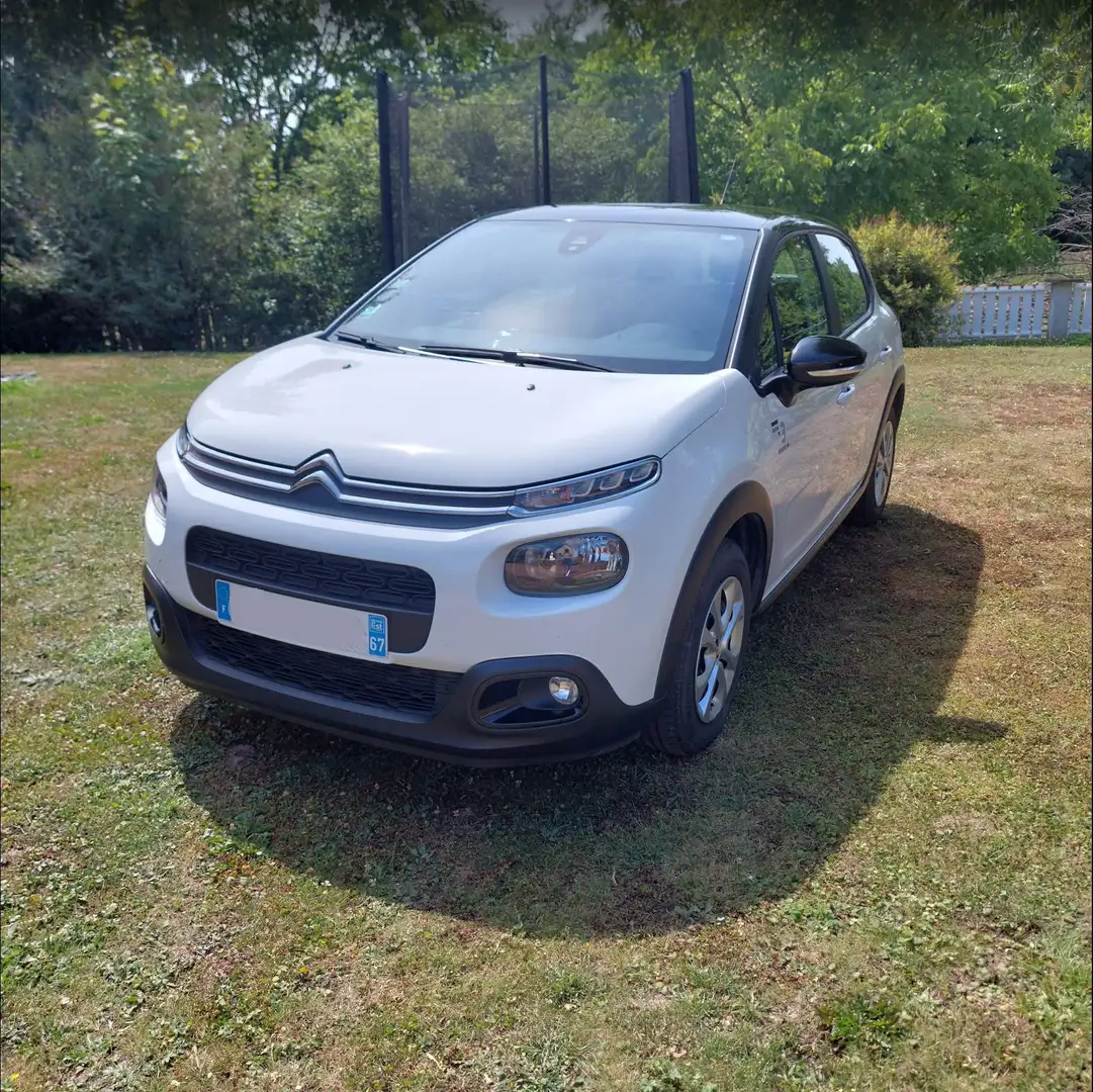 Citroen C3 C3 PureTech 82 Graphic Blanc - 1