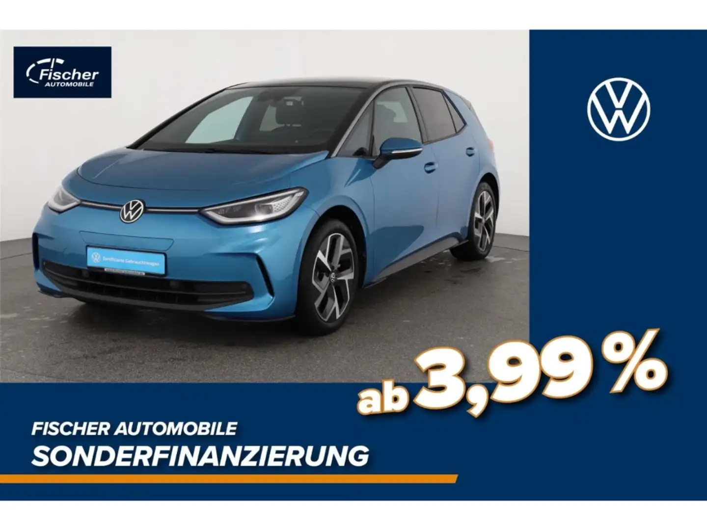 Volkswagen ID.3 Pro 58 kWh Matrix/NAV/ACC/RFK/SH/Klima/PDC Blau - 1