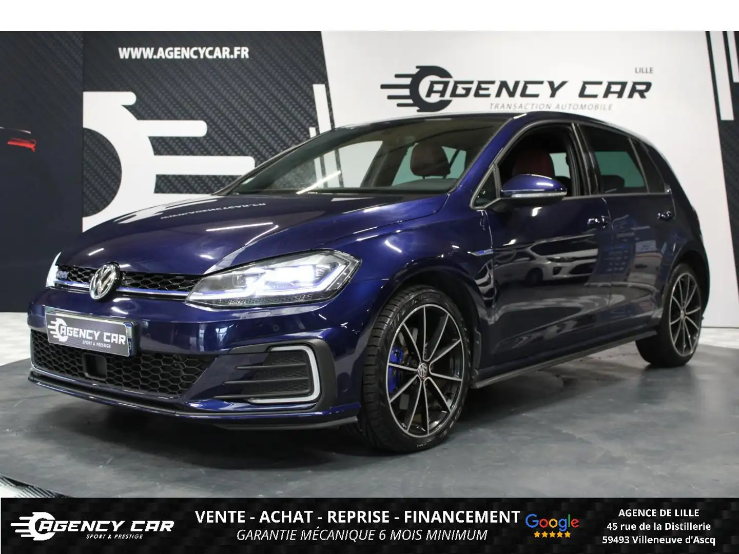 Volkswagen Golf GTE 1.4 TSI 204 Hybrid BV DSG6 PH2 Suivi VW complet Bleu - 1
